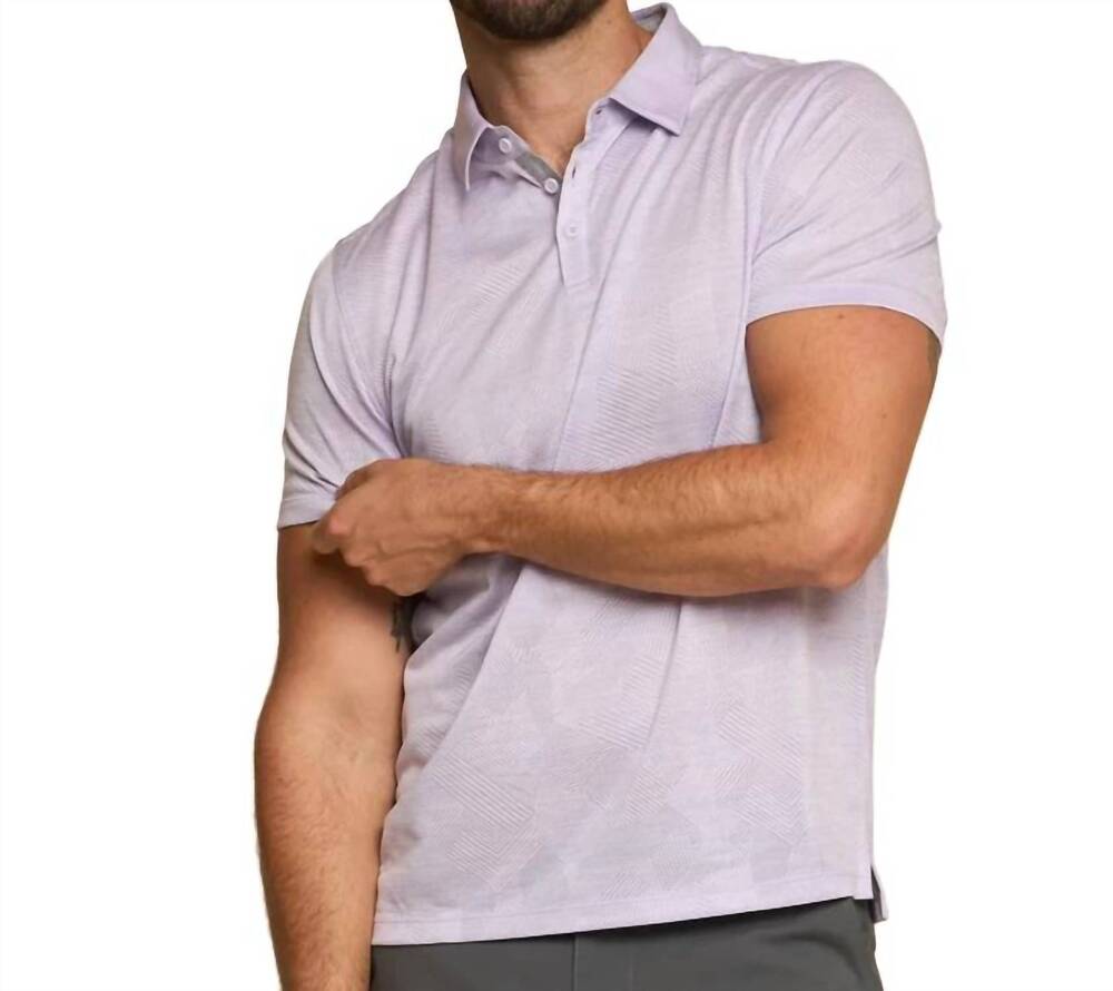 NEW FUNDAMENTAL COAST terrain polo shirt in orchid